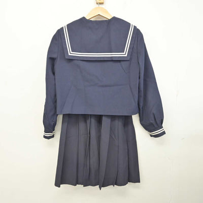 【中古】山口県 東部中学校 女子制服 2点 (セーラー服・スカート) sf084672