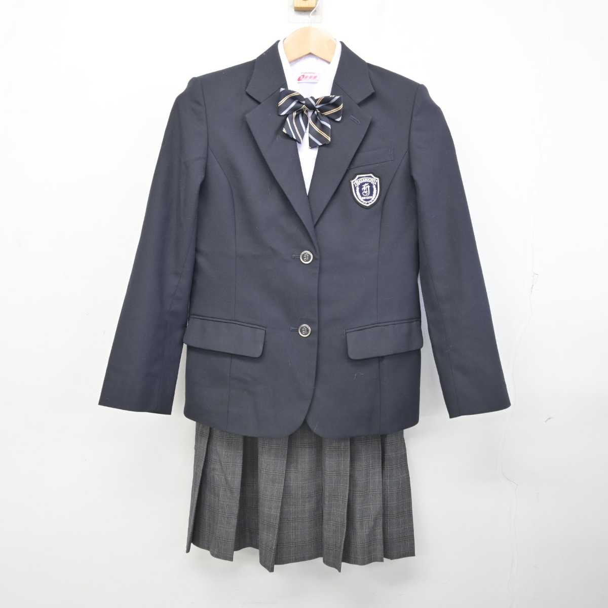 【中古】神奈川県 早渕中学校 女子制服 5点 (ブレザー・シャツ・スカート) sf084681