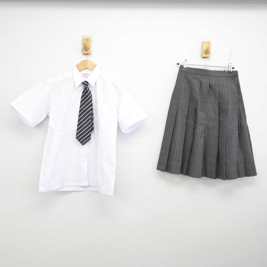 中古】神奈川県 早渕中学校 女子制服 3点 (シャツ・スカート) sf084682