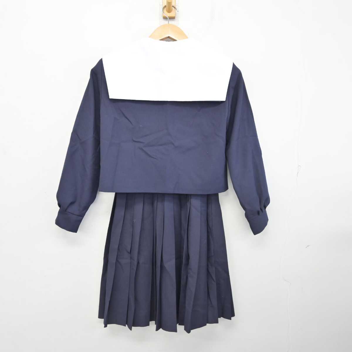 【中古】愛知県 岩倉市立南部中学校 女子制服 3点 (セーラー服・スカート) sf084689