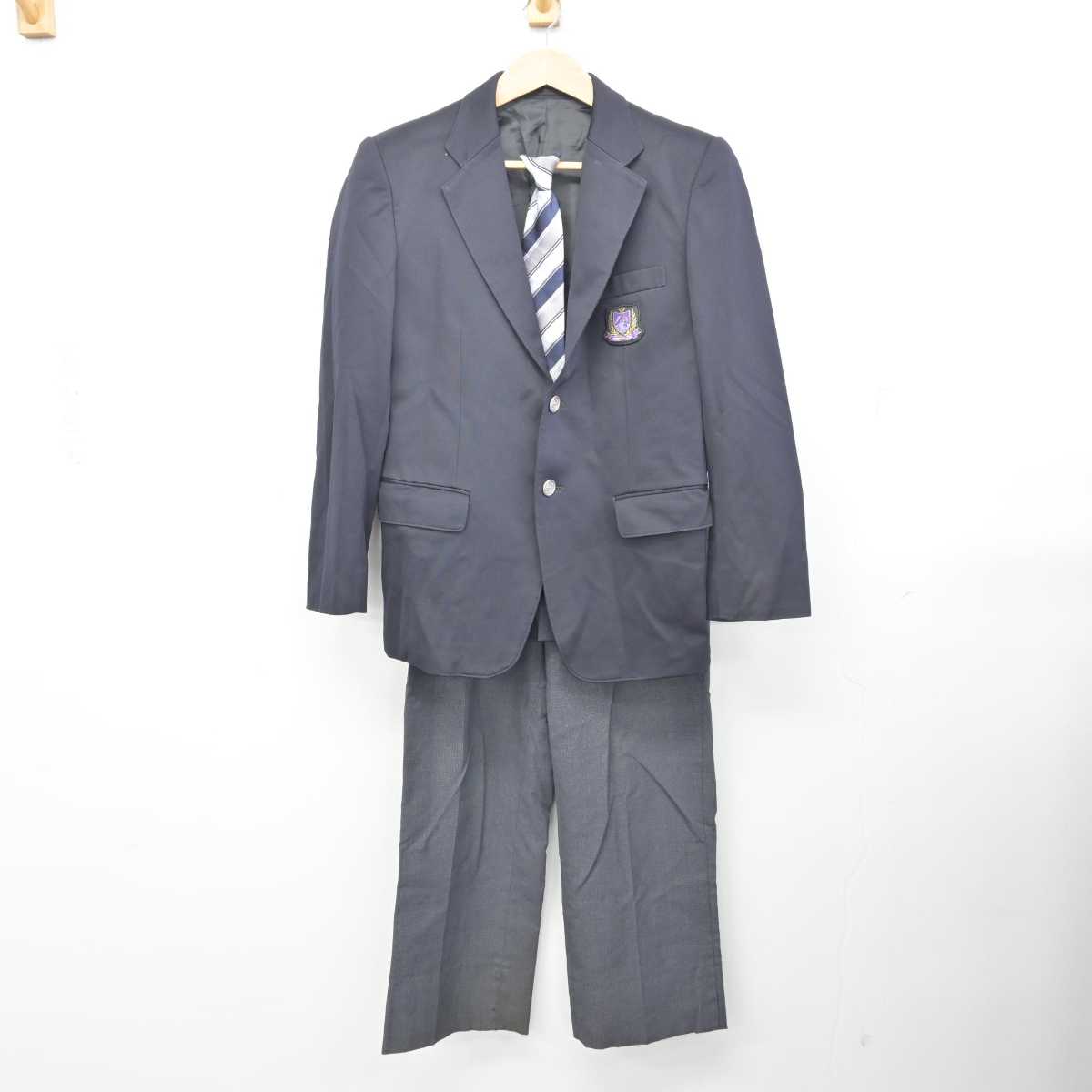 【中古】愛知県 小牧工科高等学校 男子制服 3点 (ブレザー・ズボン) sf084692