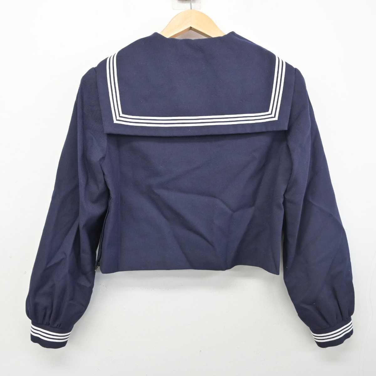 【中古】福岡県 筑紫女学園中学・高等学校 女子制服 3点 (セーラー服・ジャンパースカート) sf084715