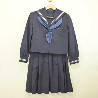 【中古】山梨県 山梨北中学校 女子制服 4点 (セーラー服・スカート) sf084719