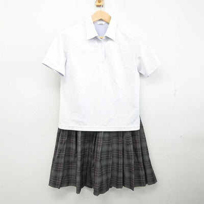 【中古】北海道 旭川実業高等学校 女子制服 2点 (シャツ・スカート) sf084729