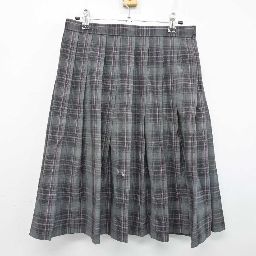 中古】北海道 旭川実業高等学校 女子制服 2点 (シャツ・スカート