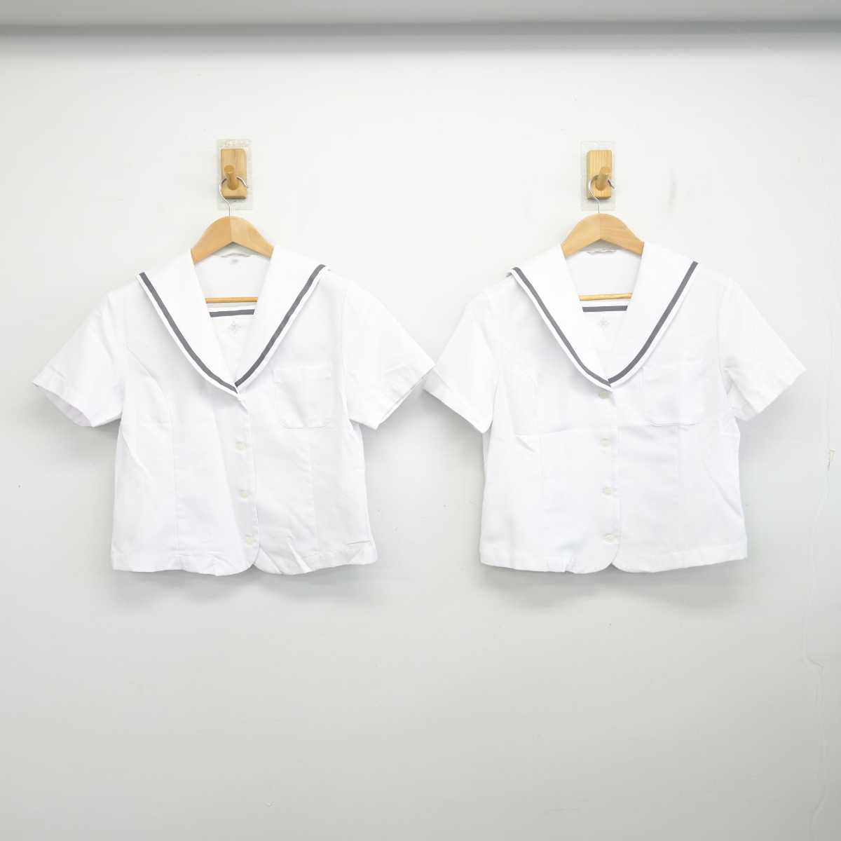 【中古】山形県 米沢中央高等学校 女子制服 2点 (セーラー服) sf084732