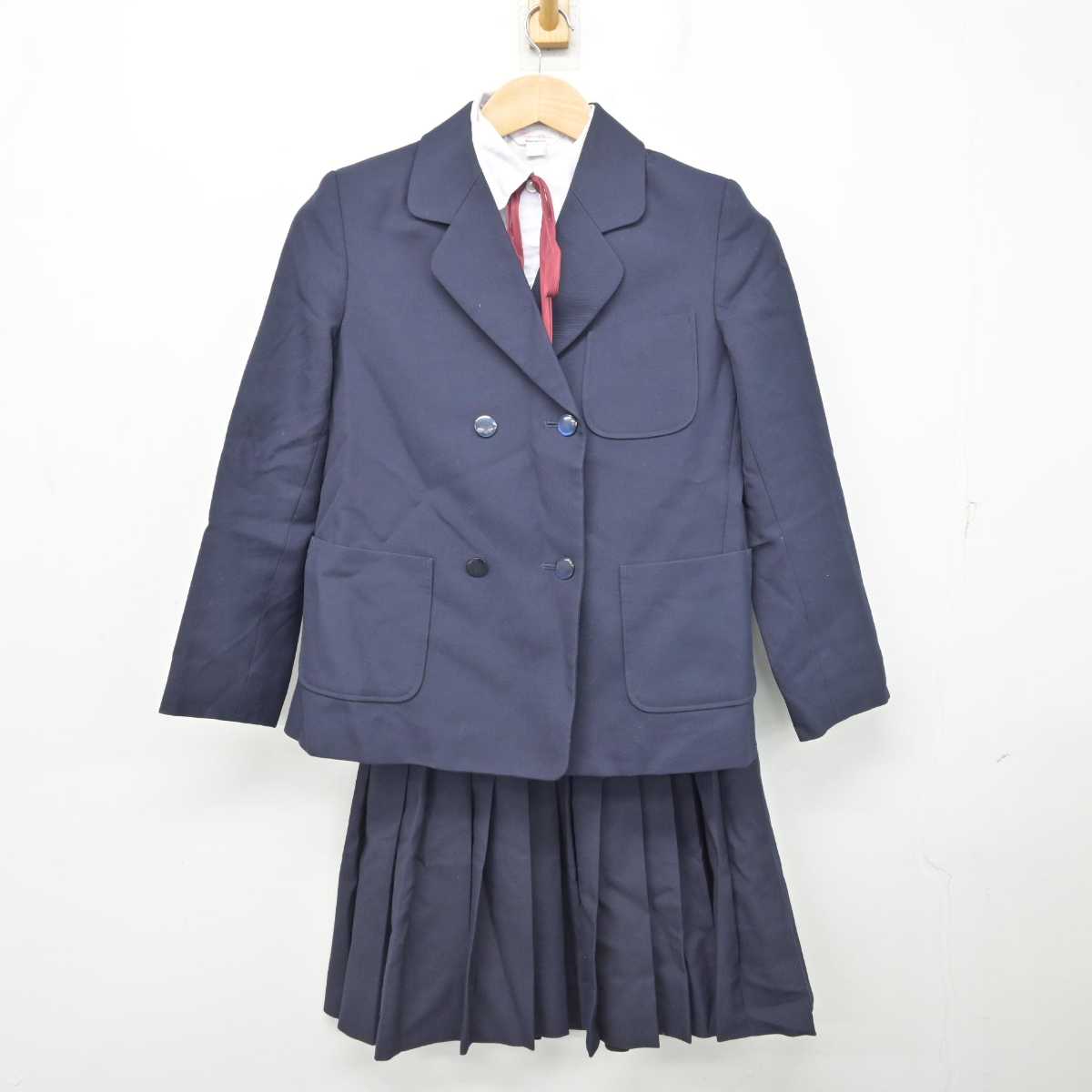 【中古】兵庫県 加東市立社中学校/旧制服 女子制服 4点 (ブレザー・シャツ・スカート) sf084781