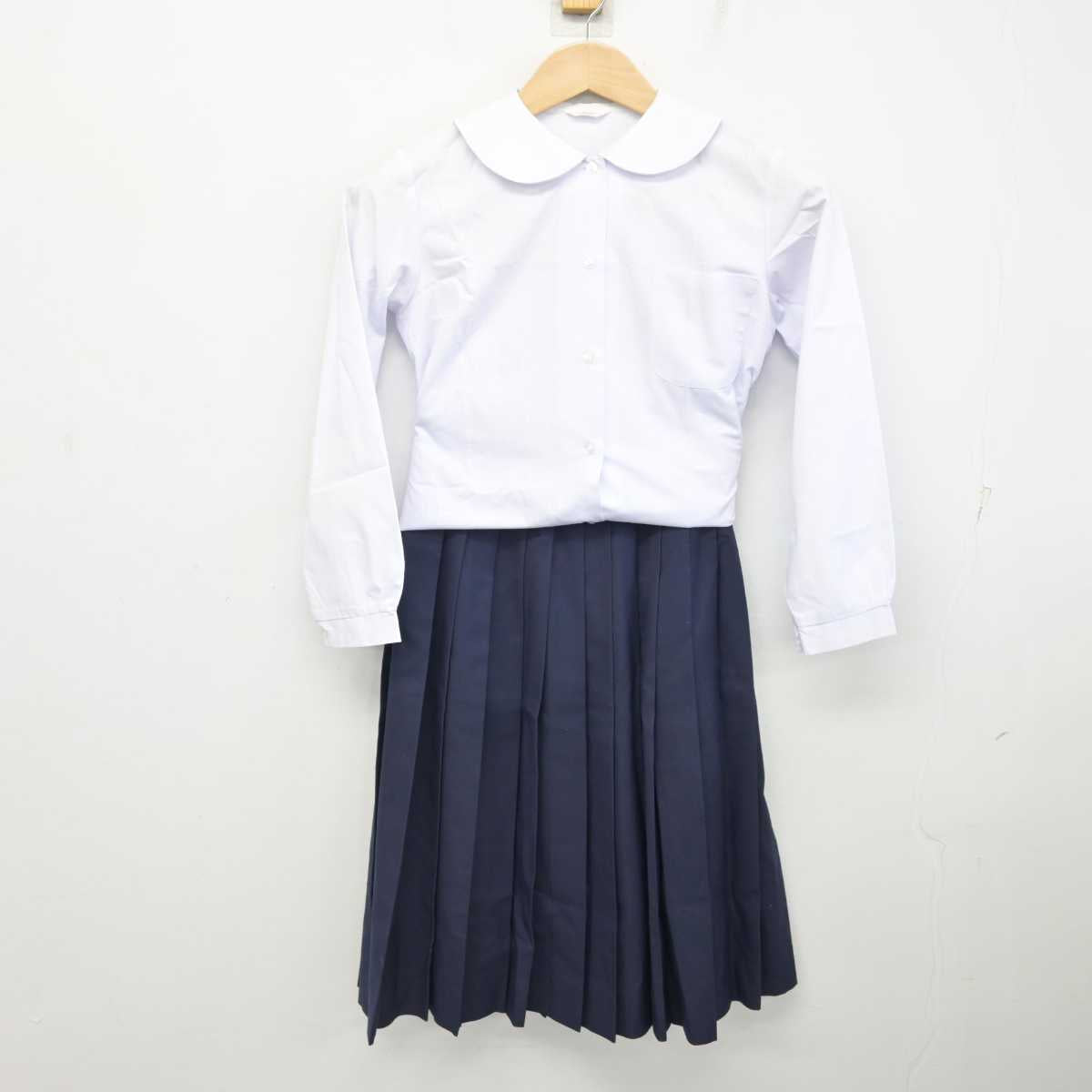 【中古】富山県 富山東高等学校 女子制服 4点 (ブレザー・ベスト・シャツ・スカート) sf084786