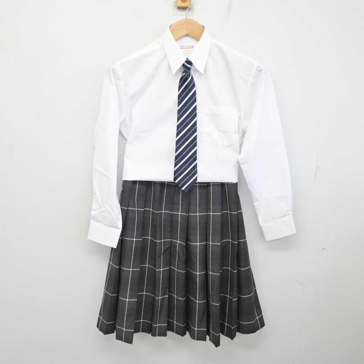 【中古】北海道 北海道札幌厚別高等学校 女子制服 5点 (ブレザー・ニット・シャツ・スカート) sf084796