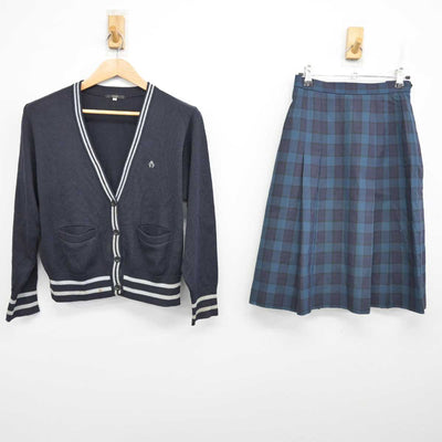 【中古】三重県 メリノール女子学院 女子制服 2点 (ニット・スカート) sf084802