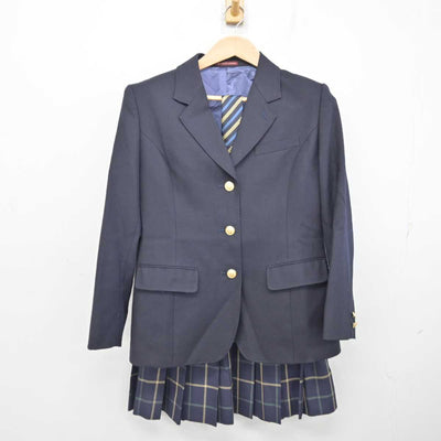 【中古】岡山県 ベル学園高等学校 女子制服 3点 (ブレザー・スカート) sf084804