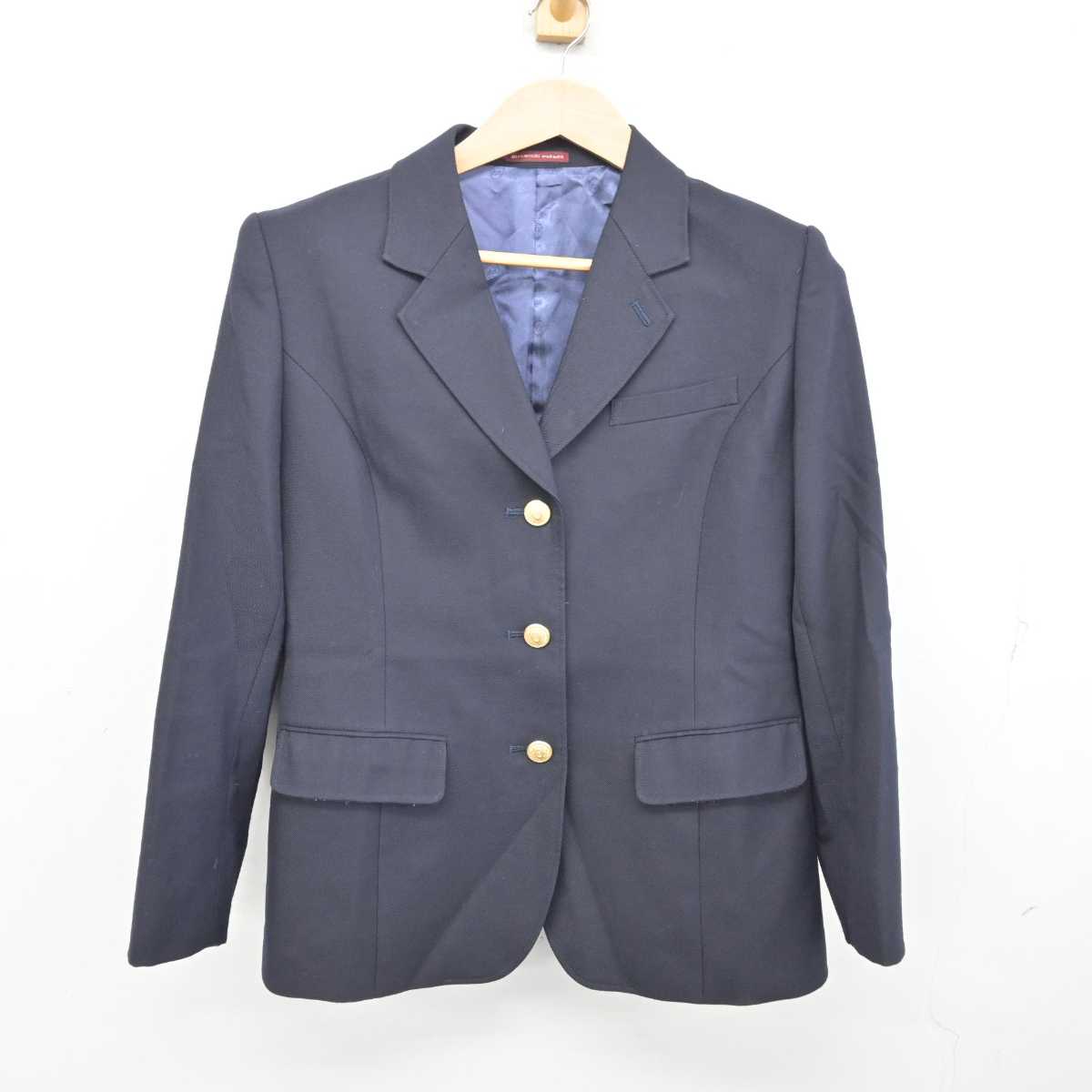 【中古】岡山県 ベル学園高等学校 女子制服 3点 (ブレザー・スカート) sf084804