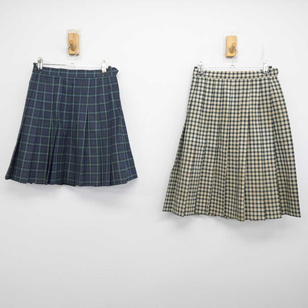 【中古】埼玉県 草加西高等学校/旧制服 女子制服 2点 (スカート・スカート) sf084807