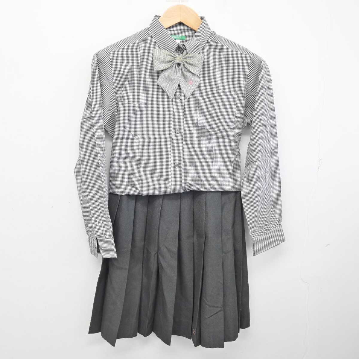 【中古】宮崎県 延岡学園高等学校 女子制服 4点 (ブレザー・シャツ・スカート) sf084808