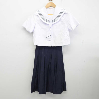 【中古】千葉県 銚子市立第一中学校 女子制服 5点 (セーラー服・スカート) sf084831