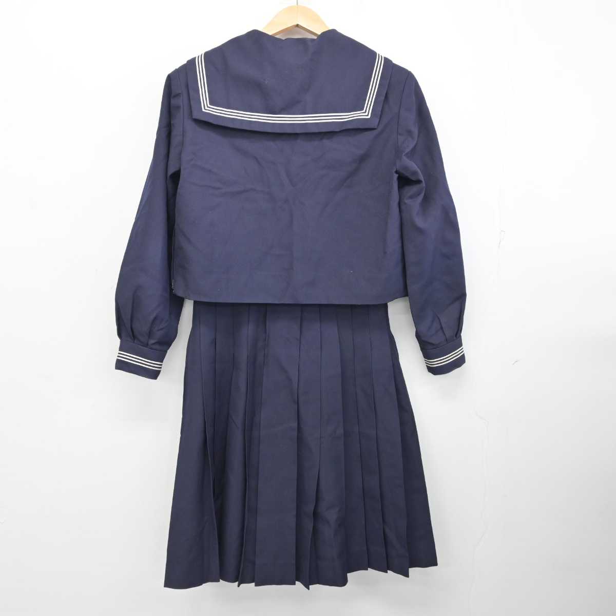 【中古】東京都 八潮高等学校 女子制服 4点 (セーラー服・スカート) sf084832