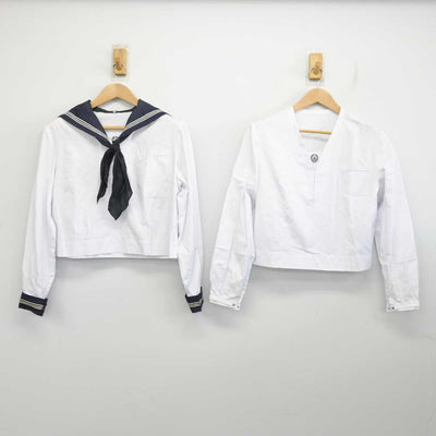 【中古】東京都 八潮高等学校 女子制服 4点 (セーラー服・スカート) sf084833