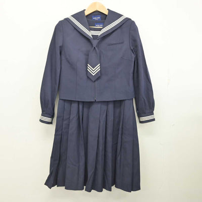 【中古】東京都 糀谷中学校 女子制服 3点 (セーラー服・ジャンパースカート) sf084834