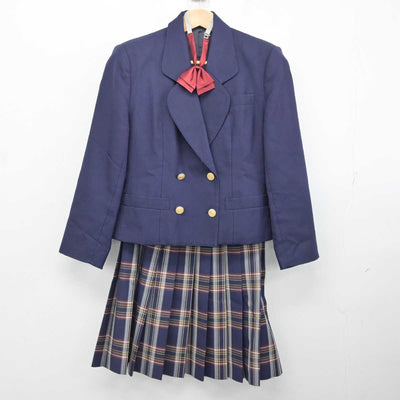 【中古】群馬県 東京農業大学第二高等学校 女子制服 4点 (ブレザー・ベスト・スカート) sf084838