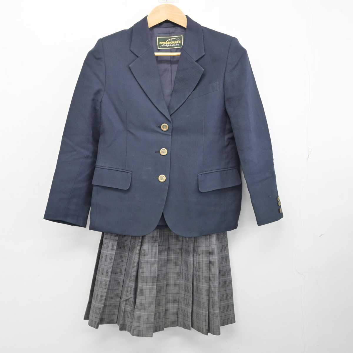 【中古】栃木県 高根沢高等学校 女子制服 3点 (ブレザー・スカート・スカート) sf084843