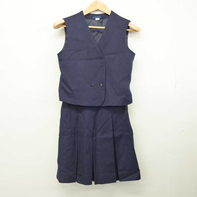 【中古】神奈川県 新井中学校 女子制服 5点 (ブレザー・ベスト・スカート) sf084845