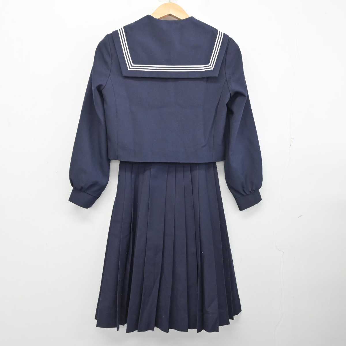 【中古】愛知県 川名中学校 女子制服 2点 (セーラー服・スカート) sf084849