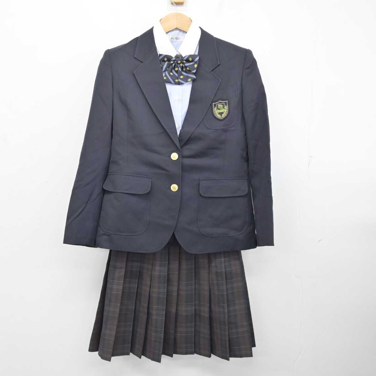 【中古】東京都 豊島学院高等学校 女子制服 4点 (ブレザー・シャツ・スカート) sf084857