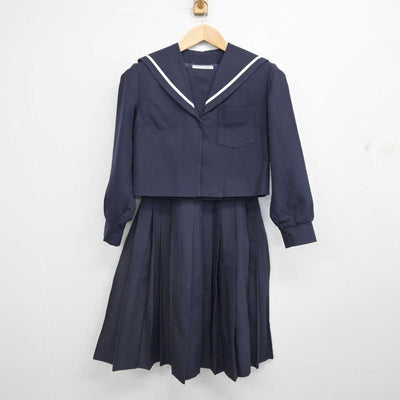 【中古】 学校名不明 女子制服 2点 (セーラー服・スカート) sf084873