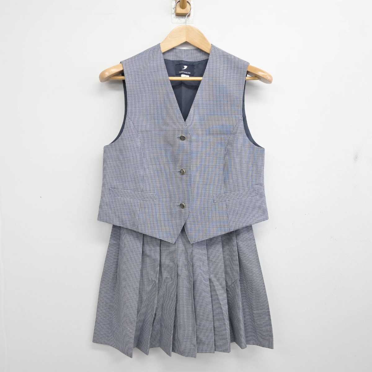 【中古】神奈川県 桐光学園高等学校 女子制服 2点 (ベスト・スカート) sf084878