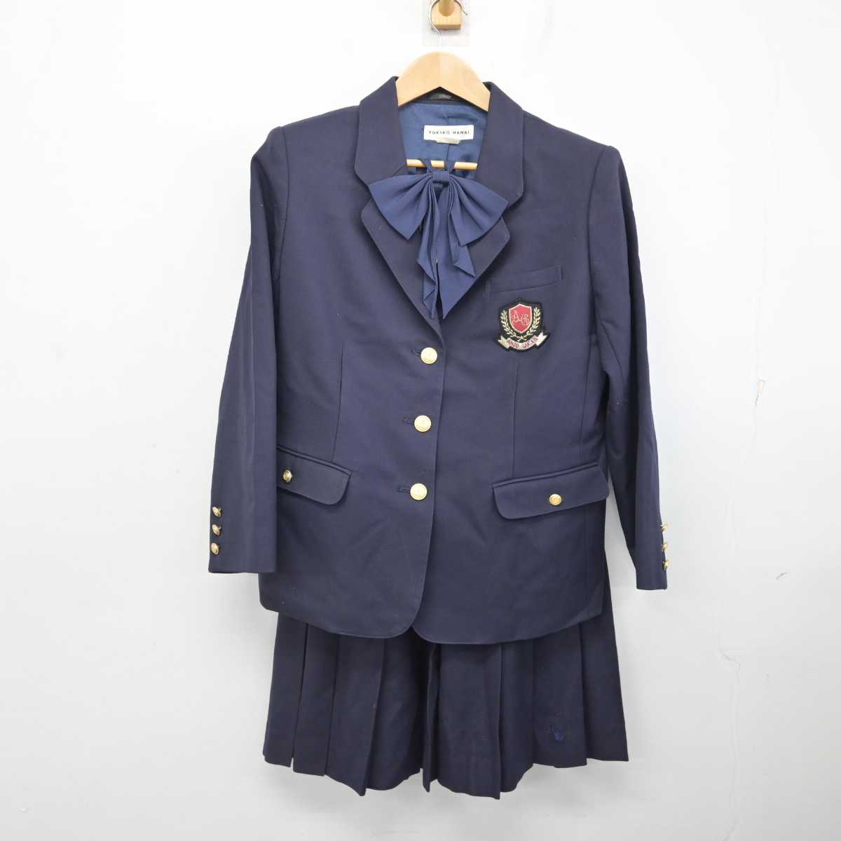 【中古】愛知県 安城学園高等学校 女子制服 3点 (ブレザー・スカート) sf084918