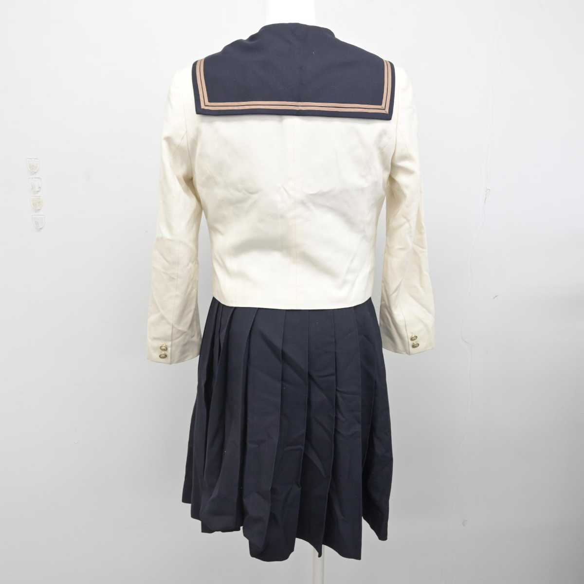 【中古】岡山県 岡山南高等学校 女子制服 4点 (ブレザー・セーラー服・スカート) sf084950