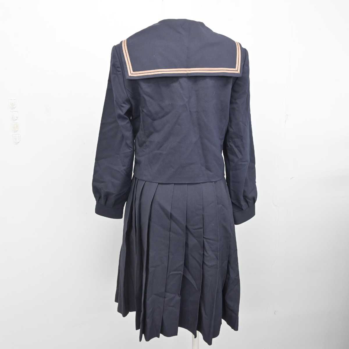 【中古】岡山県 岡山南高等学校 女子制服 4点 (ブレザー・セーラー服・スカート) sf084950