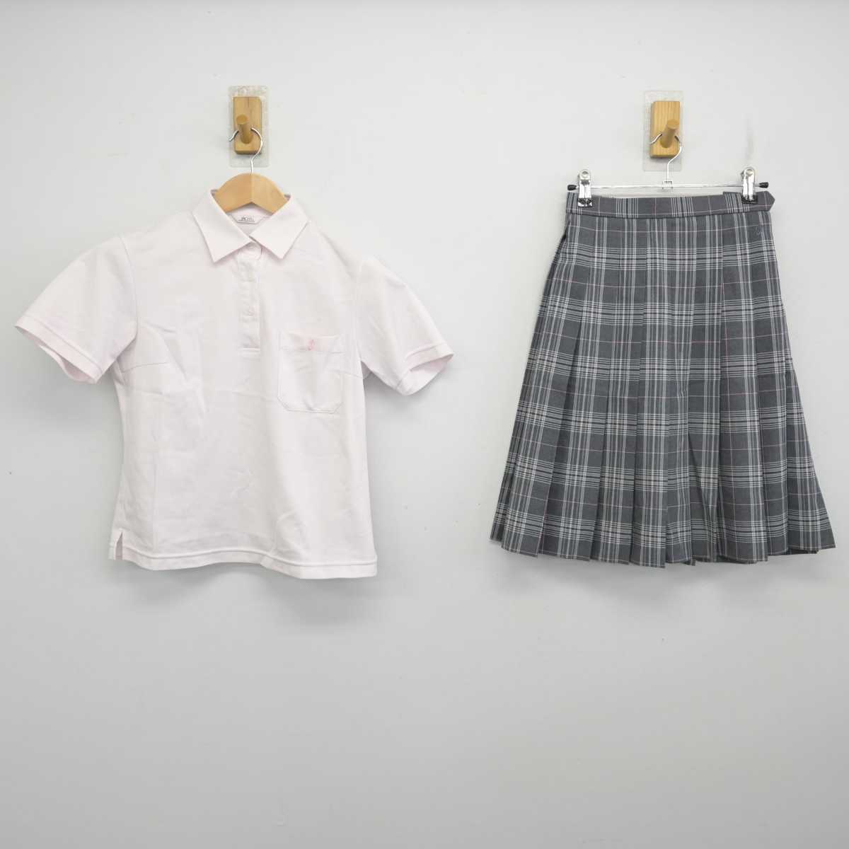 【中古】北海道 札幌創成高等学校/旧制服 女子制服 2点 (シャツ・スカート) sf084977