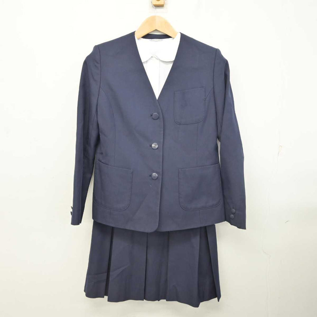 中古】秋田県 土崎中学校 女子制服 3点 (ブレザー・シャツ・スカート