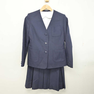 【中古】秋田県 土崎中学校 女子制服 3点 (ブレザー・シャツ・スカート) sf085044