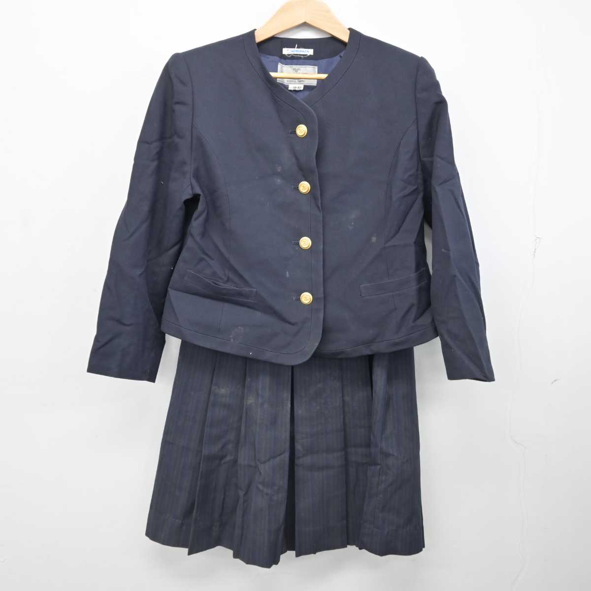 【中古】静岡県 磐田農業高等学校 女子制服 2点 (ブレザー・スカート) sf085146