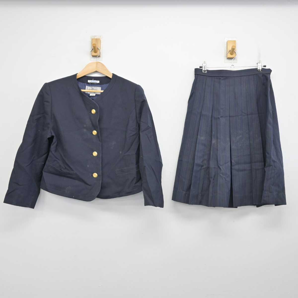 【中古】静岡県 磐田農業高等学校 女子制服 2点 (ブレザー・スカート) sf085146