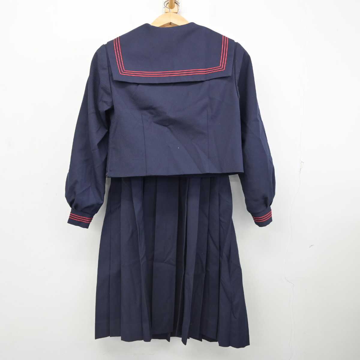 中古】千葉県 国分寺台中学校 女子制服 2点 (セーラー服