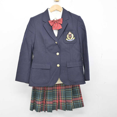 【中古】鹿児島県 加治木女子高等学校 女子制服 5点 (ブレザー・ニット・シャツ・スカート) sf085219