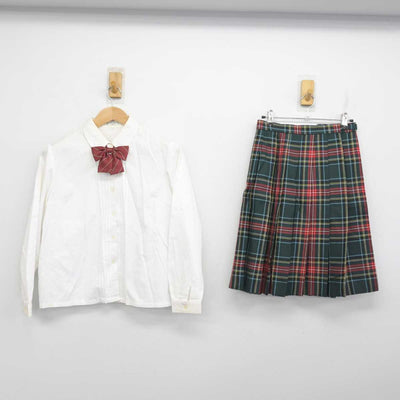 【中古】鹿児島県 加治木女子高等学校 女子制服 5点 (ブレザー・ニット・シャツ・スカート) sf085219