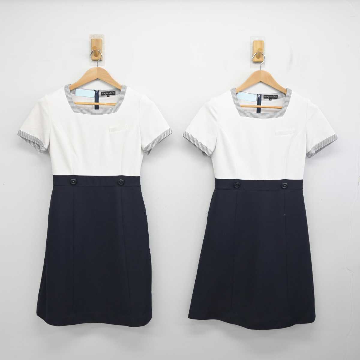 【中古】 事務服 女子制服 2点 (ワンピース) sf085232