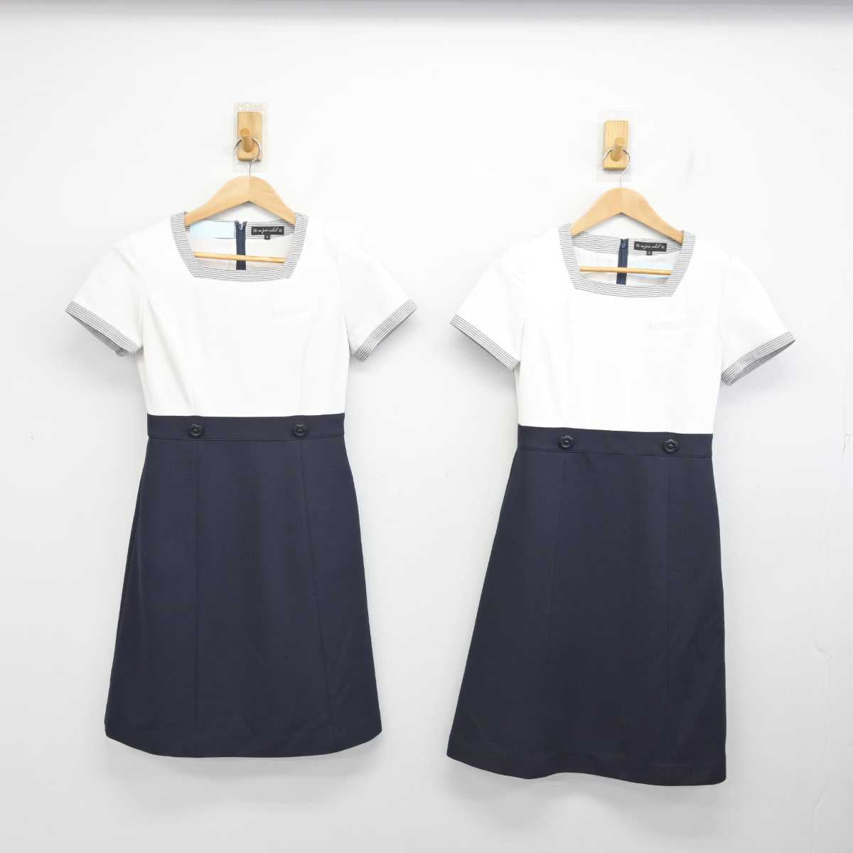 【中古】 事務服 女子制服 2点 (ワンピース) sf085233