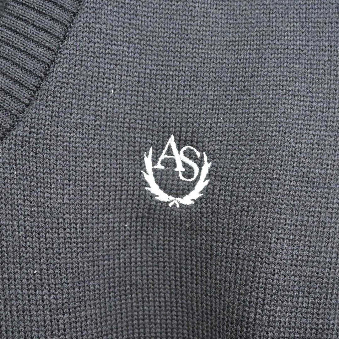 中古】大阪府 あべの翔学高等学校 女子制服 2点 (ニット・ニットベスト