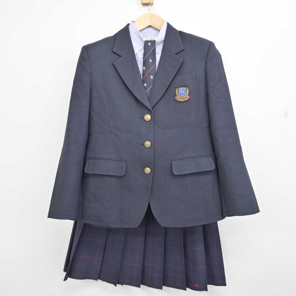 O414/(中古)広島県 廿日市高校 女子制服4点 /165A/L/W66