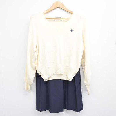 【中古】東京都 明治学院東村山高等学校 女子制服 2点 (ニット・スカート) sf085591