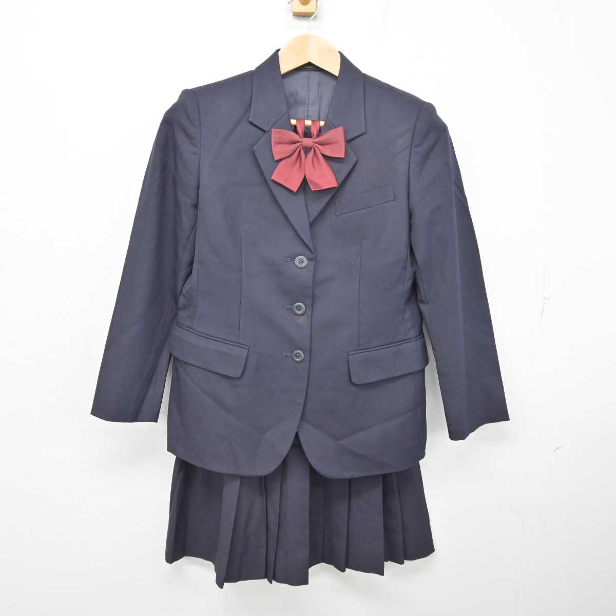 【中古】東京都 普連土学園中学校・高等学校 女子制服 4点 (ブレザー・スカート) sf085817
