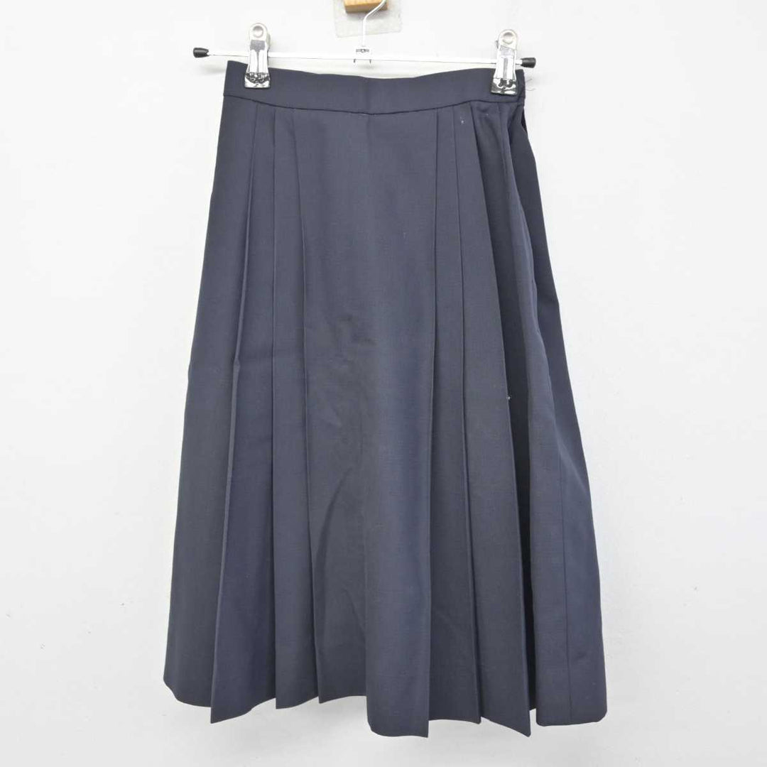 中古】兵庫県 啓明学院中学校 女子制服 4点 (ブラウス・スカート