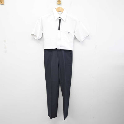 【中古】兵庫県 啓明学院中学校 男子制服 2点 (シャツ・ズボン) sf085836