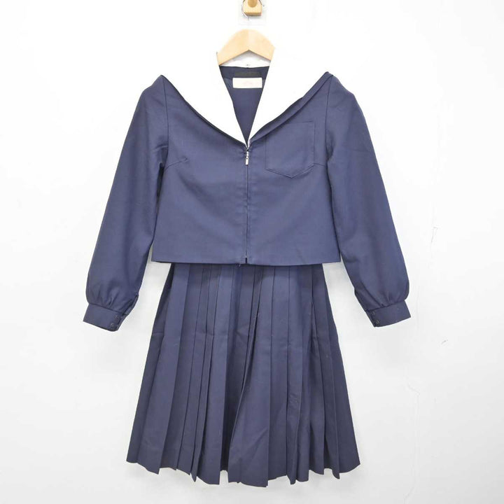 メーカー 中古】愛知県 稲沢西中学校 女子制服 2点 (セーラー服・スカート 学生服