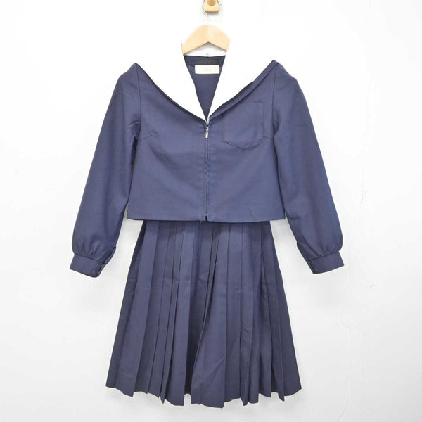 中古】愛知県 稲沢西中学校 女子制服 2点 (セーラー服・スカート